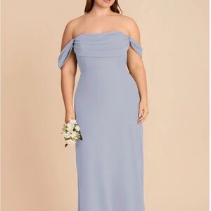 Birdy Grey Light Blue Dress Chiffon NWOT